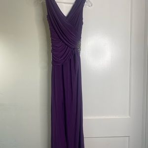 Bridesmaid Dress| Evening dress | Embellished Purple Dress